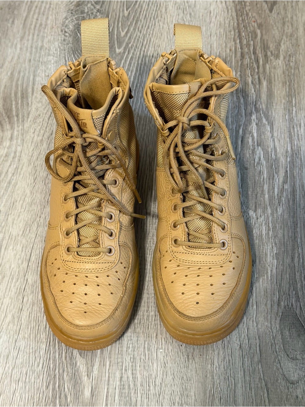 Nike SF Air Force 1 Mid AA3966-700 Coyote Tan Boots Women’s Size 7